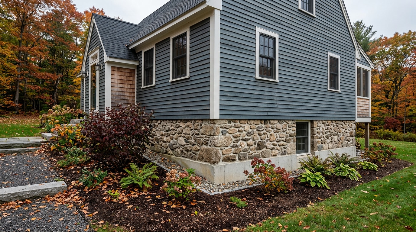 Residential foundation wall on a home in Cobleskill, NY Residential foundation wall on a home in Cobleskill, NY